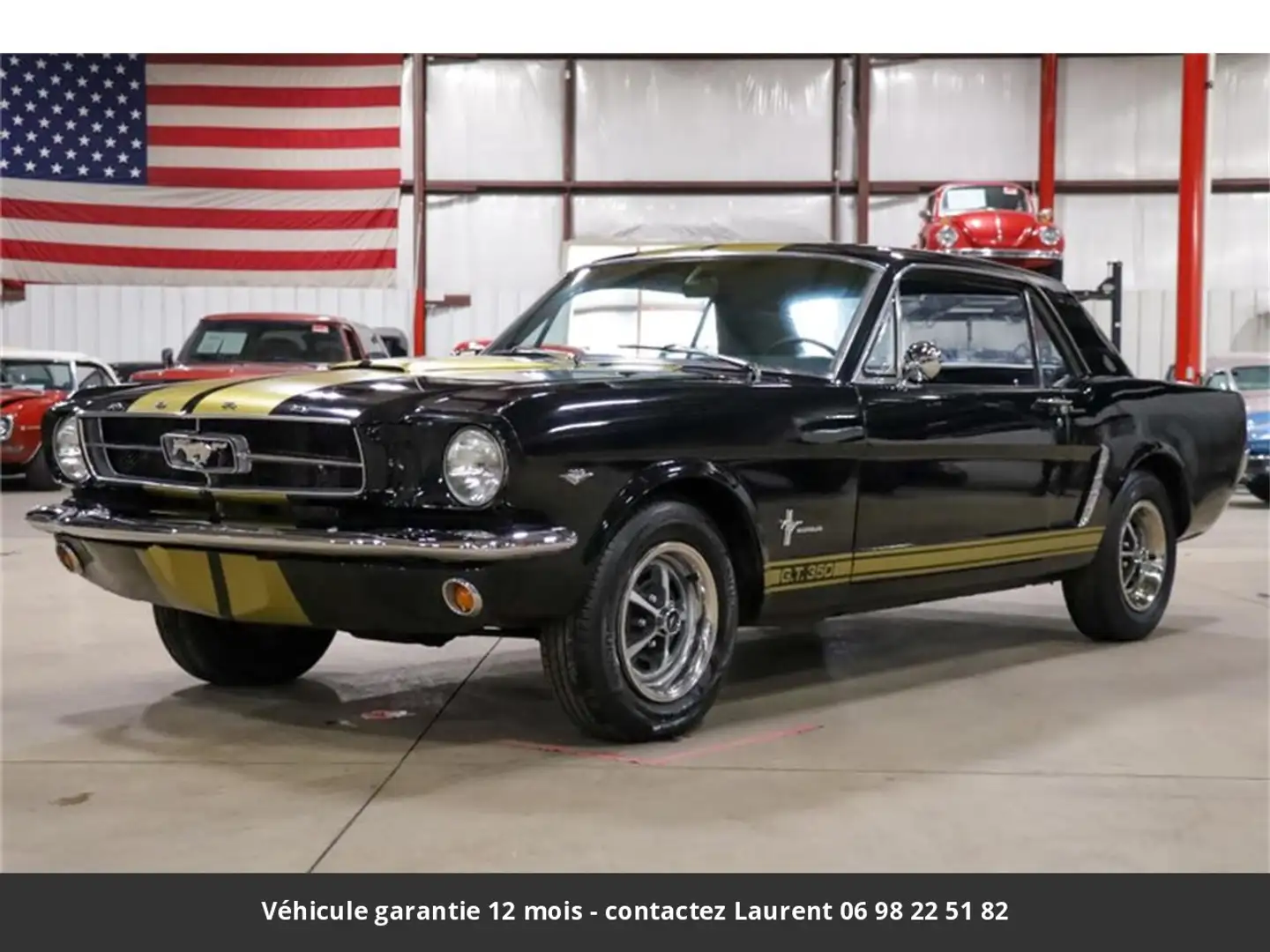 Ford Mustang 289 V8 1965 Tout compris Noir - 1