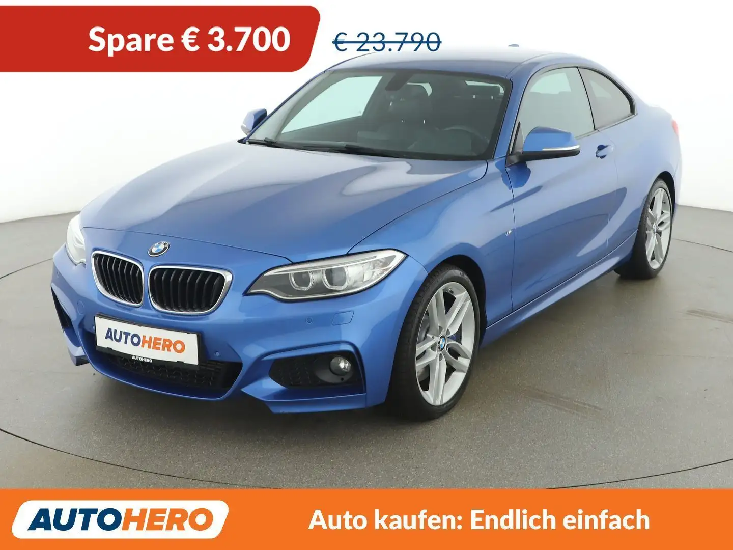 BMW 228 228i M Sport *XENON*H/K*TEMPO*PDC* Blau - 1