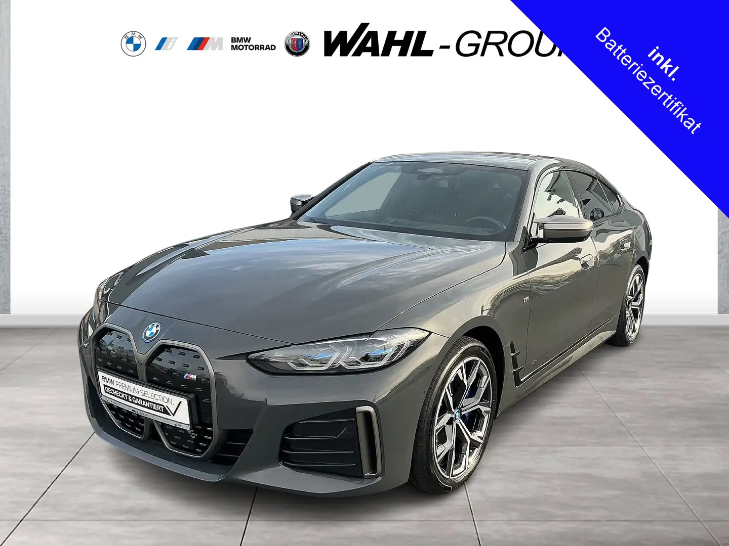 BMW i4 M50 GRAN COUPÉ LASER AHK E-SITZE KOMFORTZG HIFI Grijs - 1