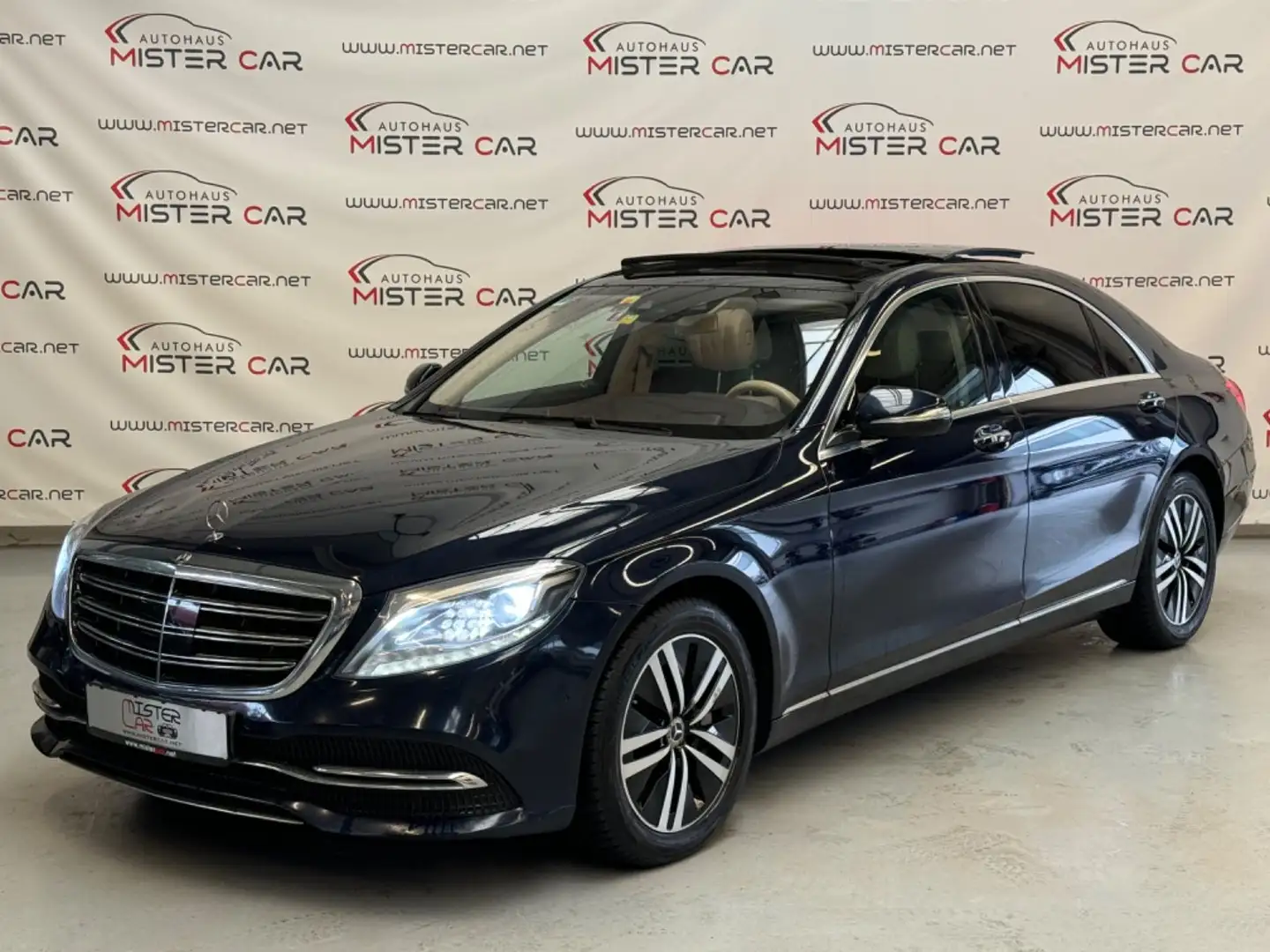 Mercedes-Benz S 400 d 4M L WIDE/PANO/DISTR/SOFT/360/SITZKLIMA Albastru - 1