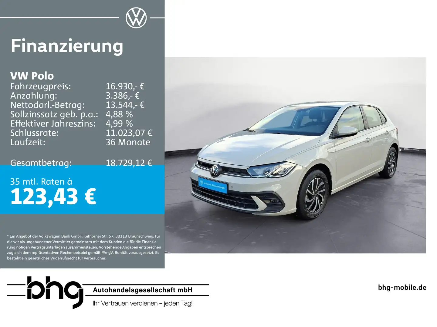 Volkswagen Polo 1.0 Life Navi Kamera Grigio - 1