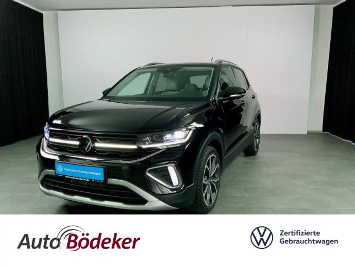 Volkswagen T-Cross 1.0 TSI DSG Style Garantie b. 29.7.29 / Schwarz - 1