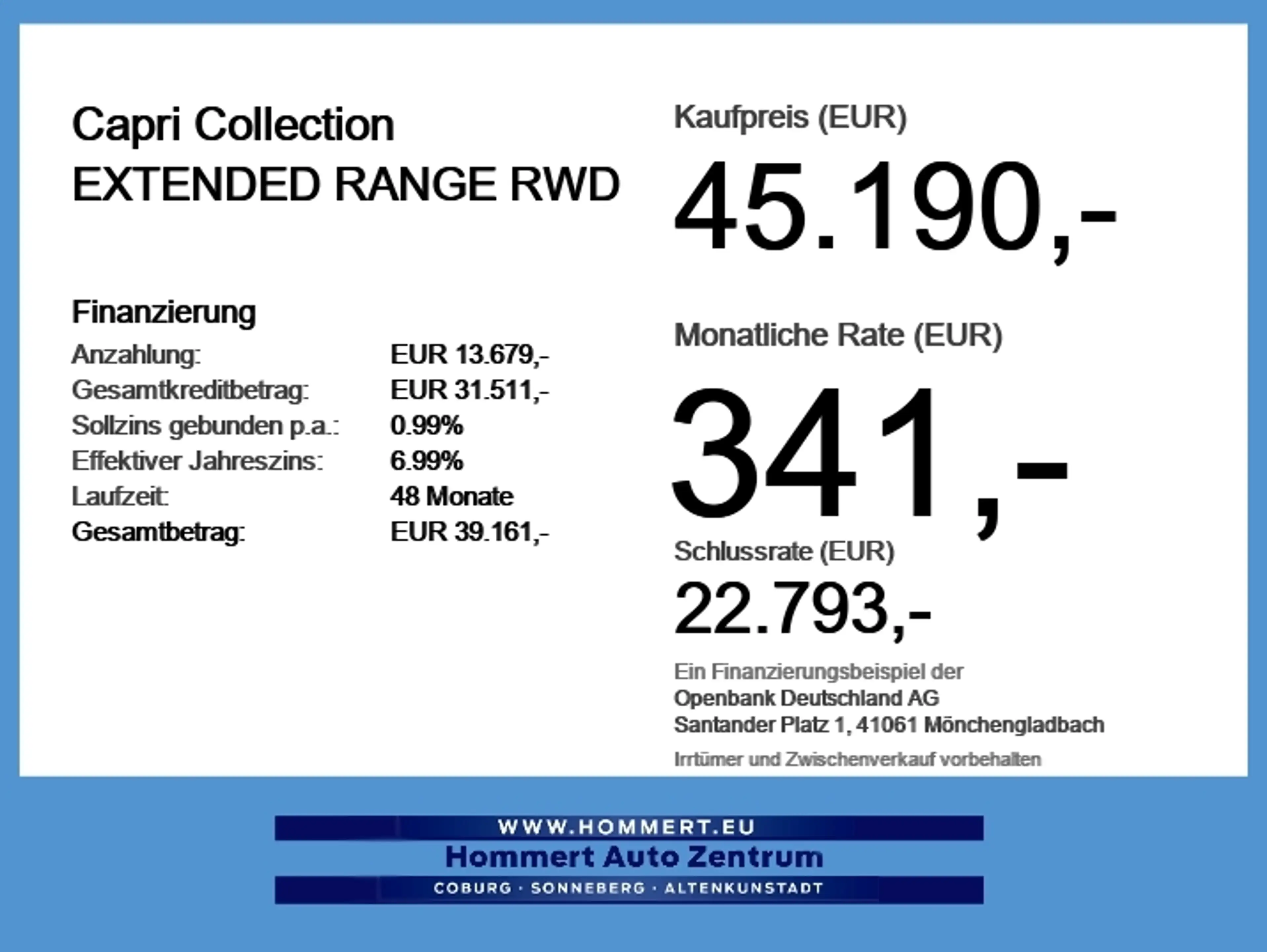 Ford Capri Collection EXTENDED RANGE RWD iACC*360*HUD — photo 6