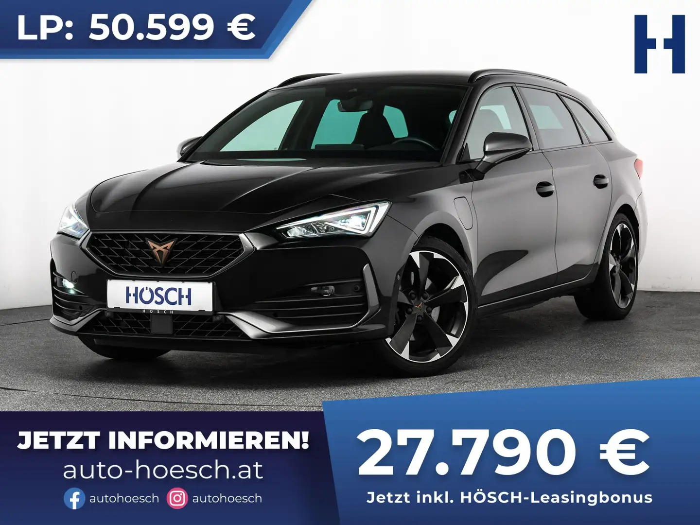 CUPRA Leon SP Kombi 1.4 PHEV ERSTBESITZ EXTRAS -45% Schwarz - 1