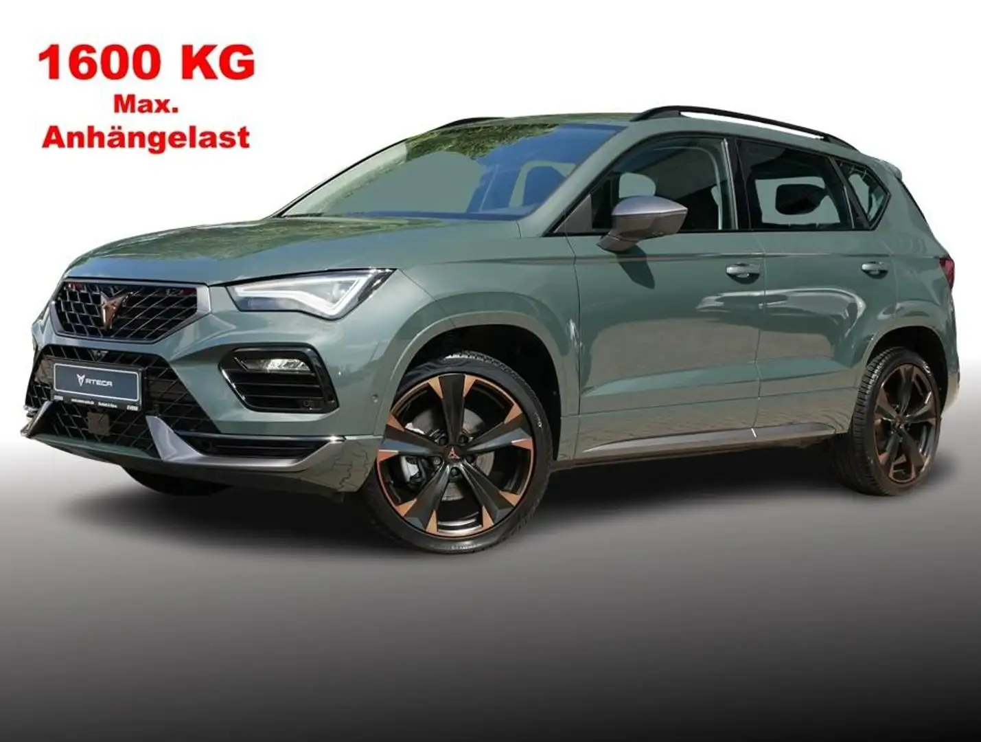 CUPRA Ateca 1.5 TSI DSG NAVI+LED+ACC+AHK+SHZ+19Z. Зелений - 2