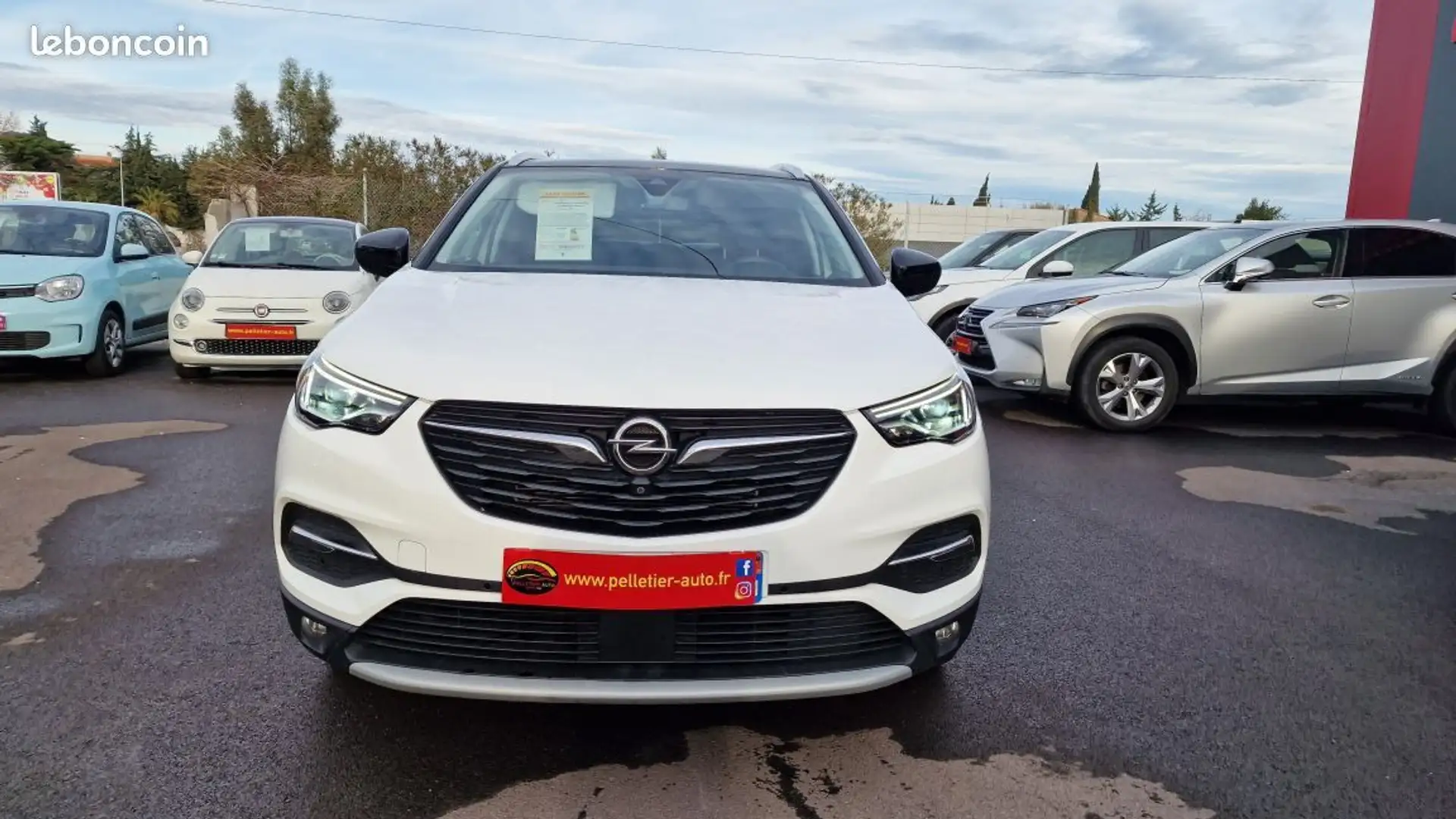 Opel Grandland X Hybrid4 200ch AWD BVA8 Ultimate Blanc - 2