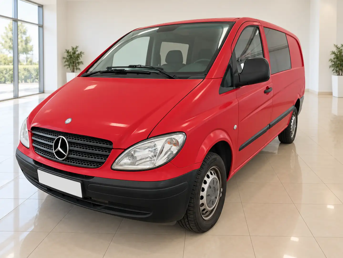 Mercedes-Benz Vito 111CDI L Larga 116 Rojo - 2