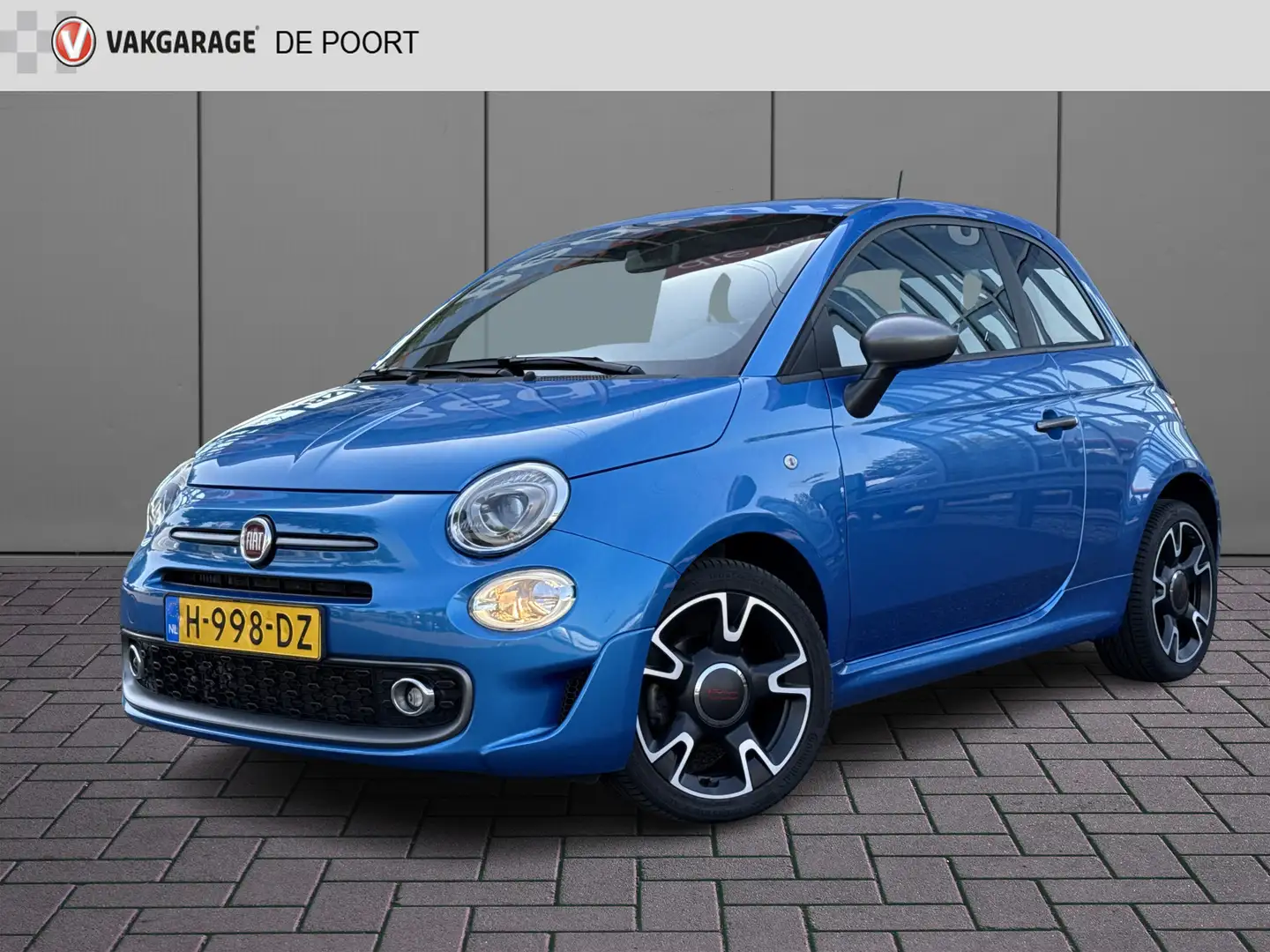 Fiat 500 0.9 TwinAir Turbo Sport | NL-auto | 1e Eig | Navi Blauw - 1