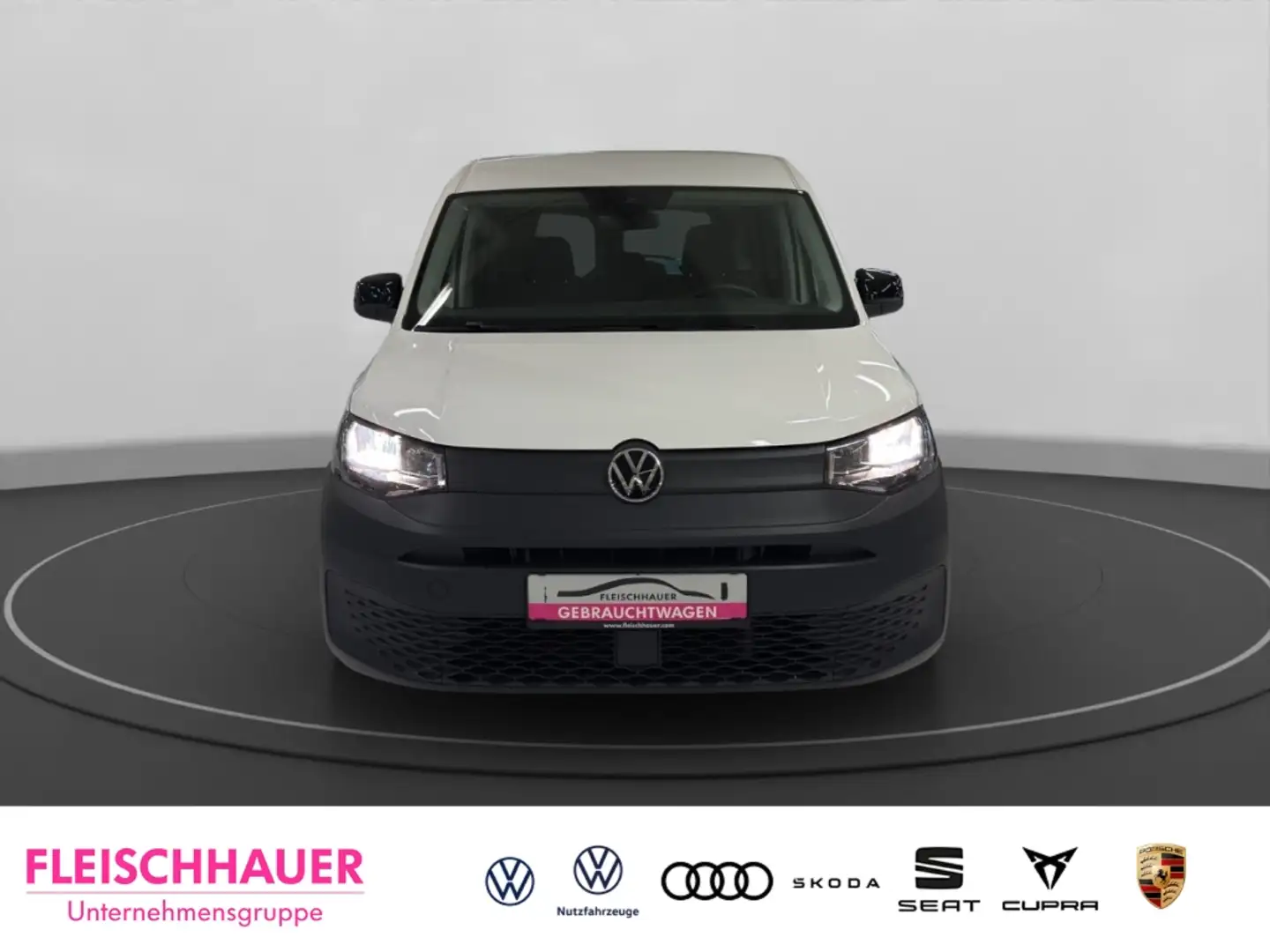 Volkswagen Caddy 1.5 TSI DSG+Navi+AHK+ACC+App-connect+Flügel Weiß - 2