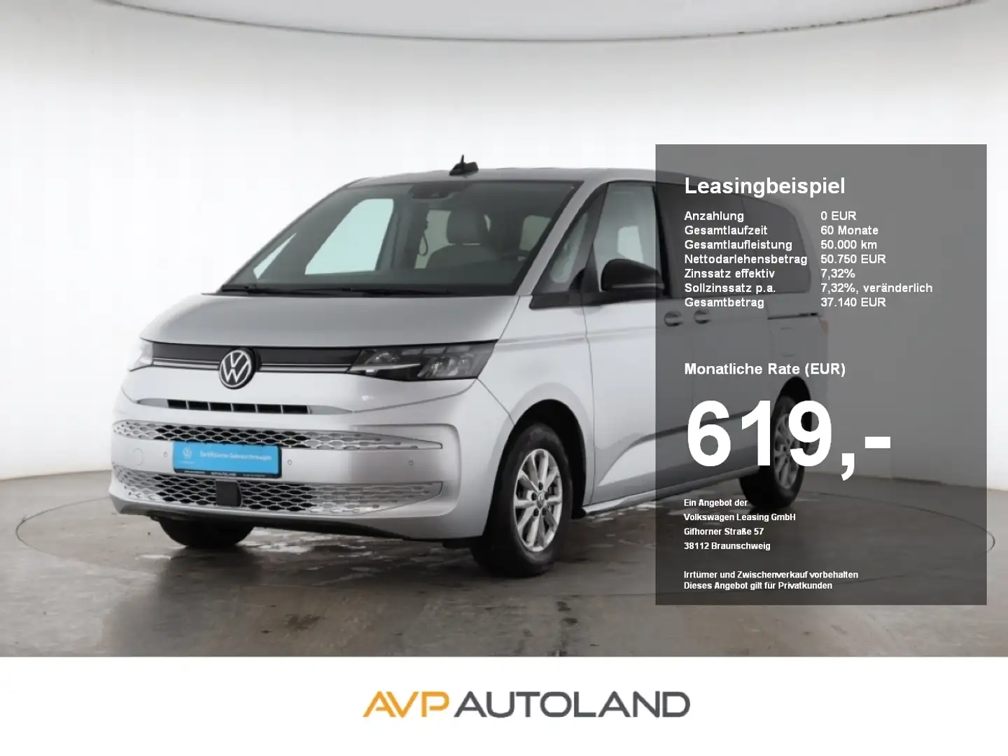 Volkswagen T7 Multivan LÜ 2.0 TDI DSG LIFE | 7-S. | LEDER | Silber - 1