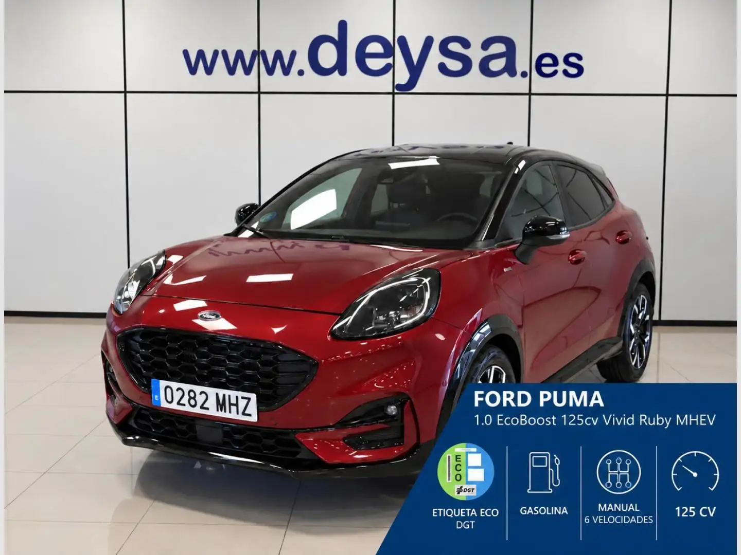 Ford Puma 1.0 EcoBoost MHEV Vivid Ruby Edition 125 Rojo - 1