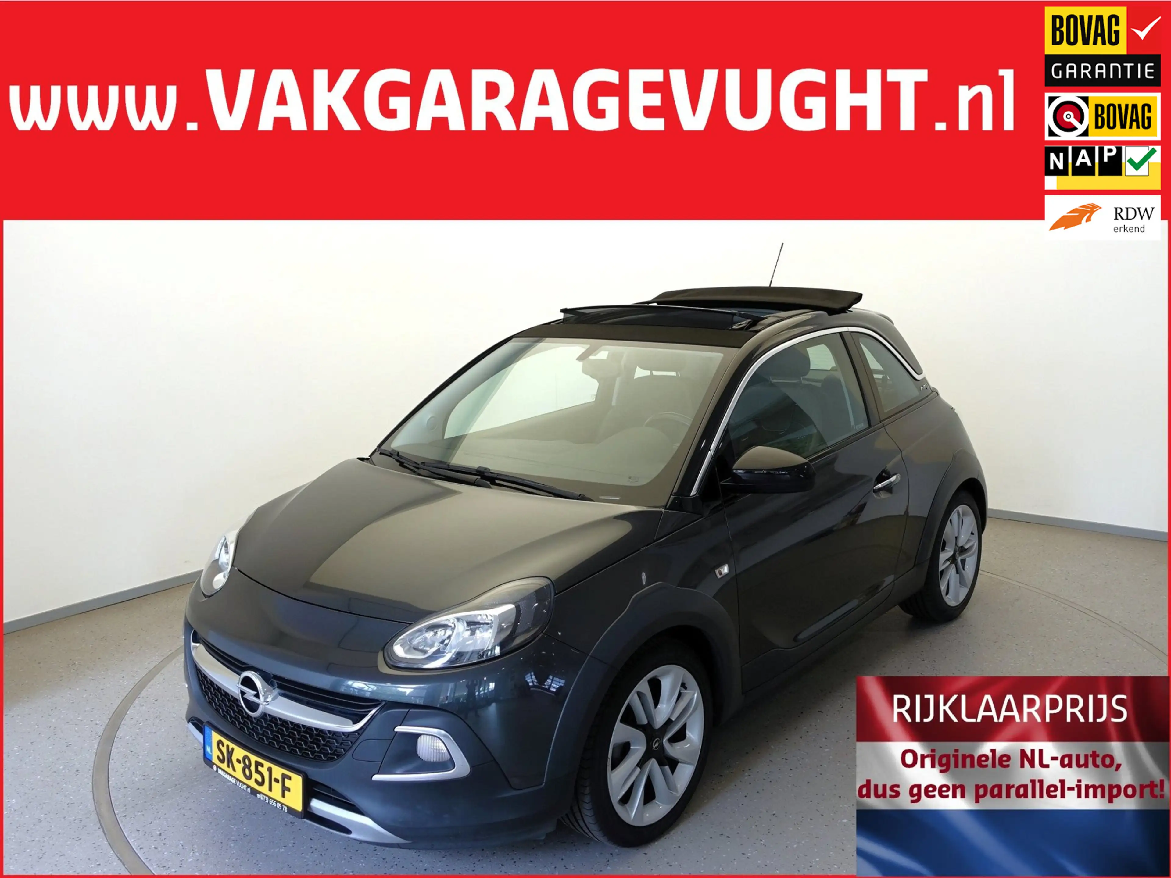 Opel Adam ROCKS 1.0i Turbo 90pk Cabriotop 65dkm! AC+ECC|Carp