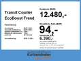 Ford Transit Courier EcoBoost Trend Klima Trennwand Alb - thumbnail 3