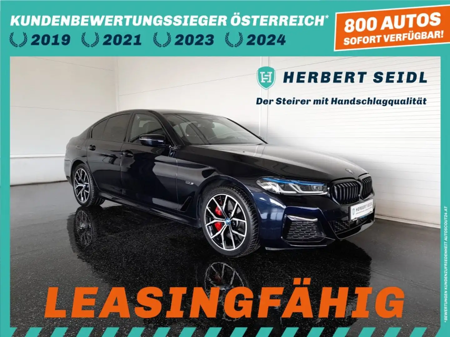 BMW 545 e M-SPORT PRO 4x4 Aut *LASER LED / 19 ZOLL / NAPPALEDER & MEMORY / ACC / KAMERA / HEAD-UP / STANDHEIZUNG / HIFI SOUND* Schwarz - 1