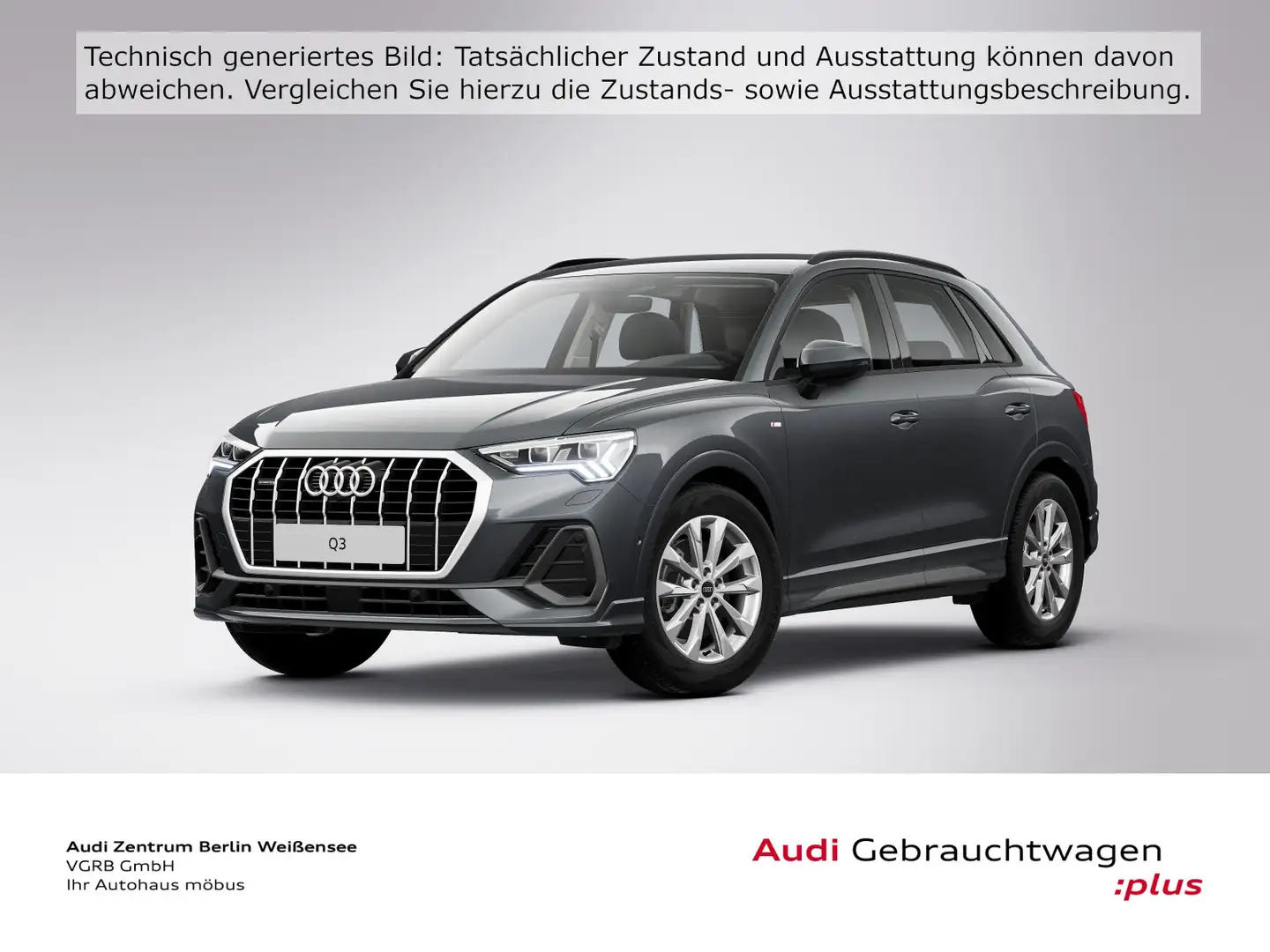 Audi Q3 40 TDI S-TRO*S-LINE*QUA*360°*MATRIX*GJR*STHZG Grau - 2