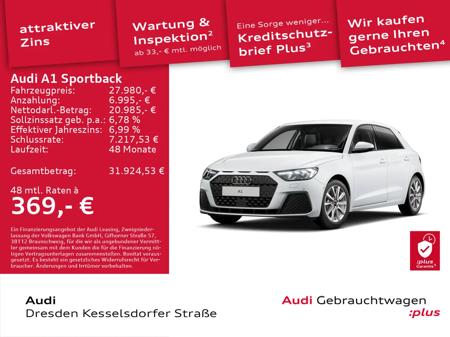Audi A1 35 TFSI 110(150) kW(PS) S tronic Weiß - 1