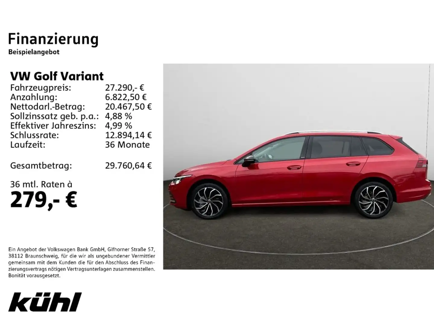 Volkswagen Golf Variant Golf VIII Variant 2.0 TDI DSG Move Navi,LED Plus Rot - 2