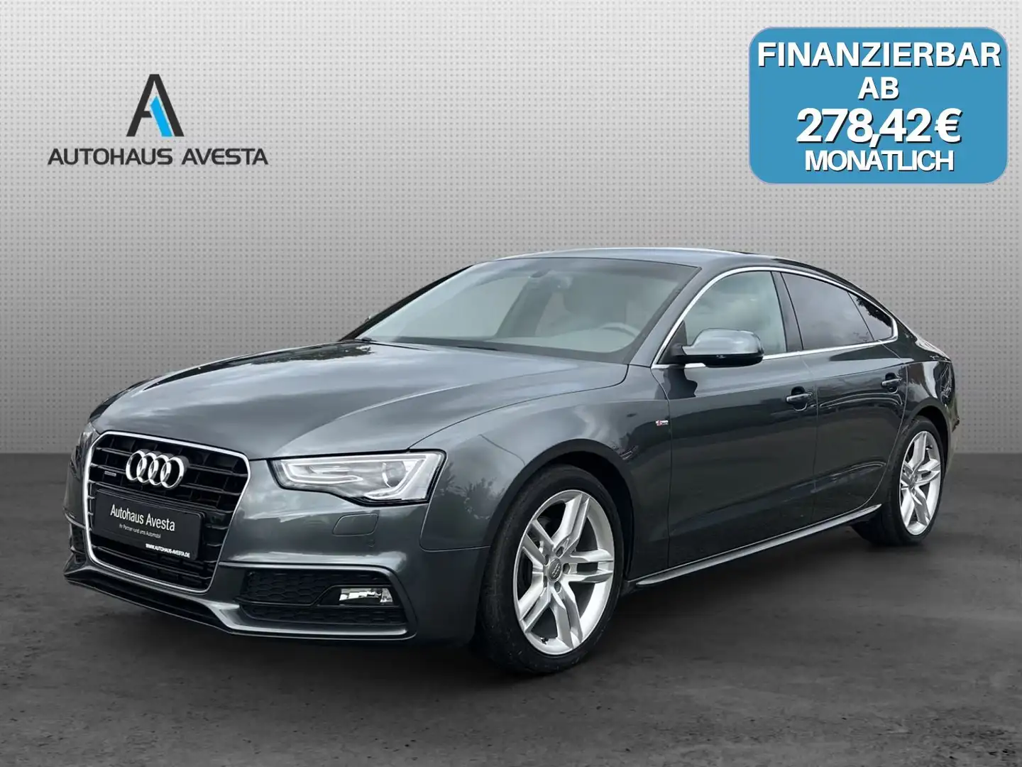 Audi A5 2.0 TDI QUATTRO/ 3x S line/ 44.tKM/ 177 PS/ Gris - 1