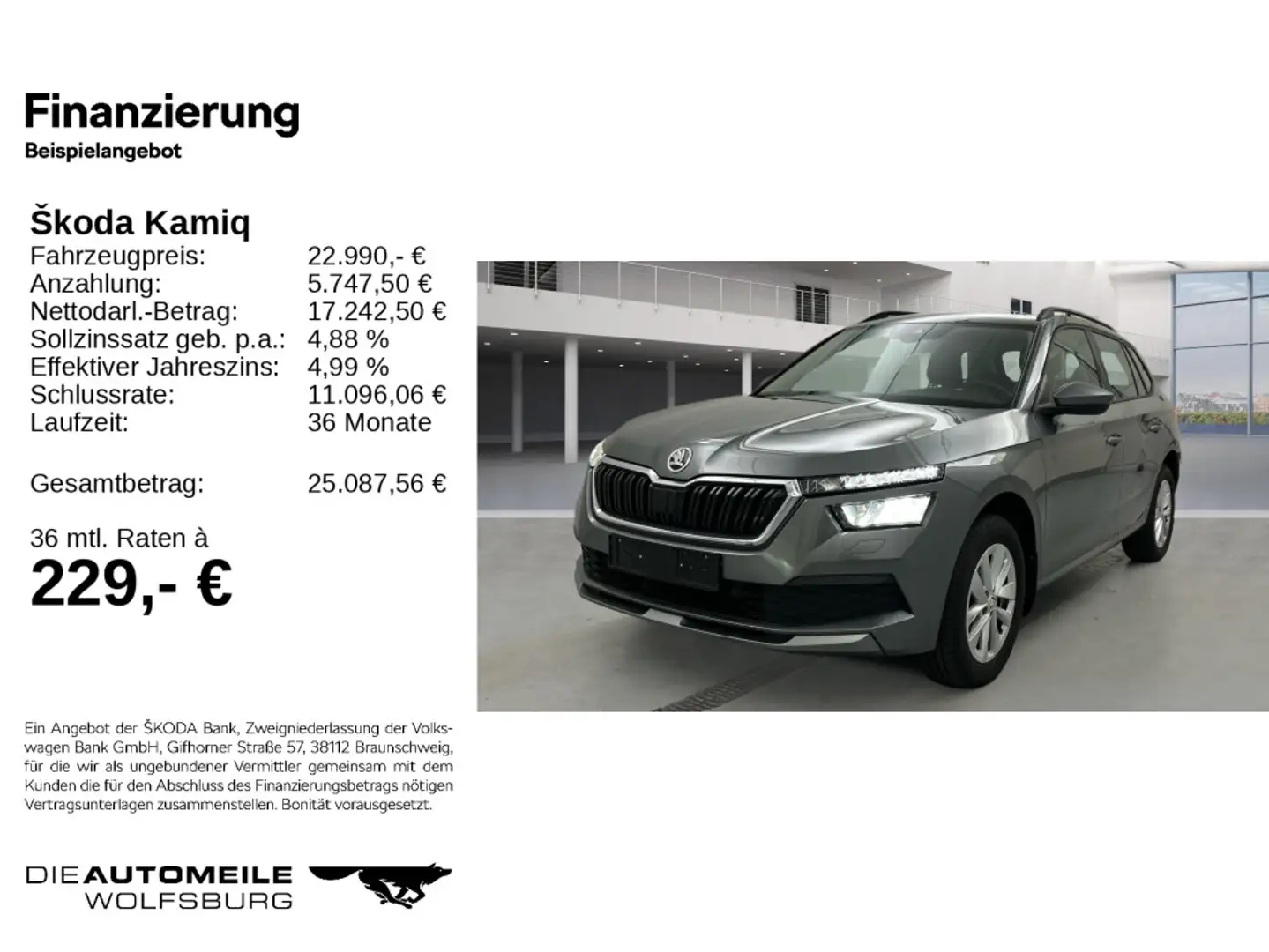 Skoda Kamiq 1.0 TSI DSG Ambition AHK/SITZHZ/KLIMA Grau - 2