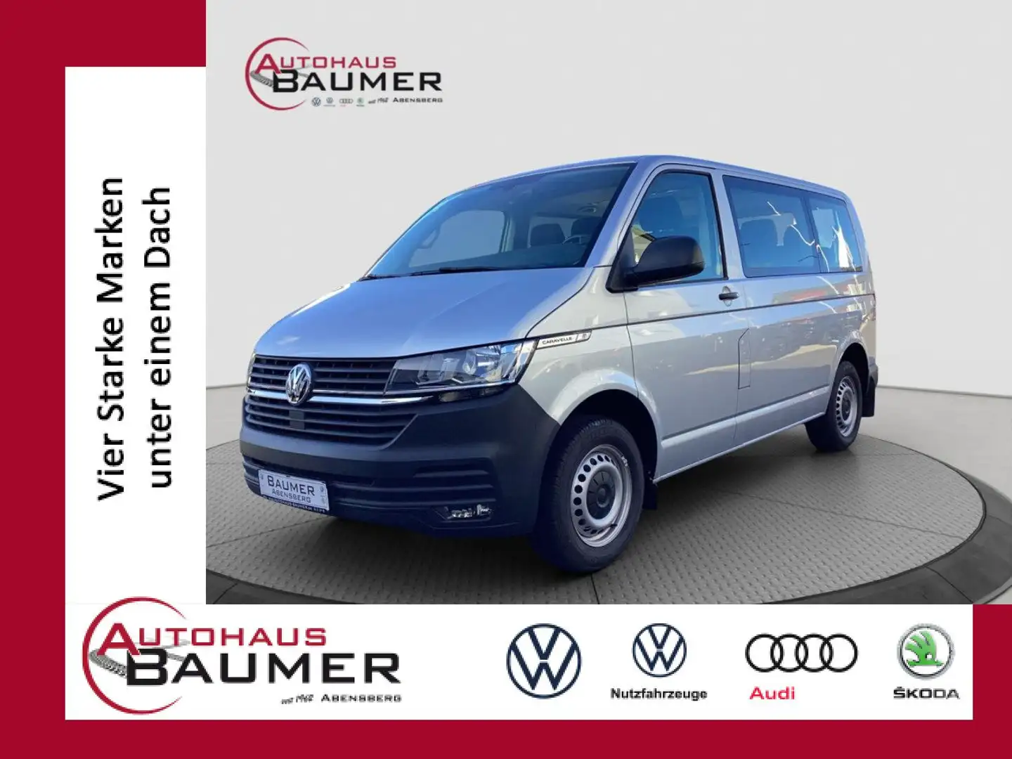 Volkswagen T6.1 Caravelle Trendline 2.0 TDI DSG Climatronic Silber - 1