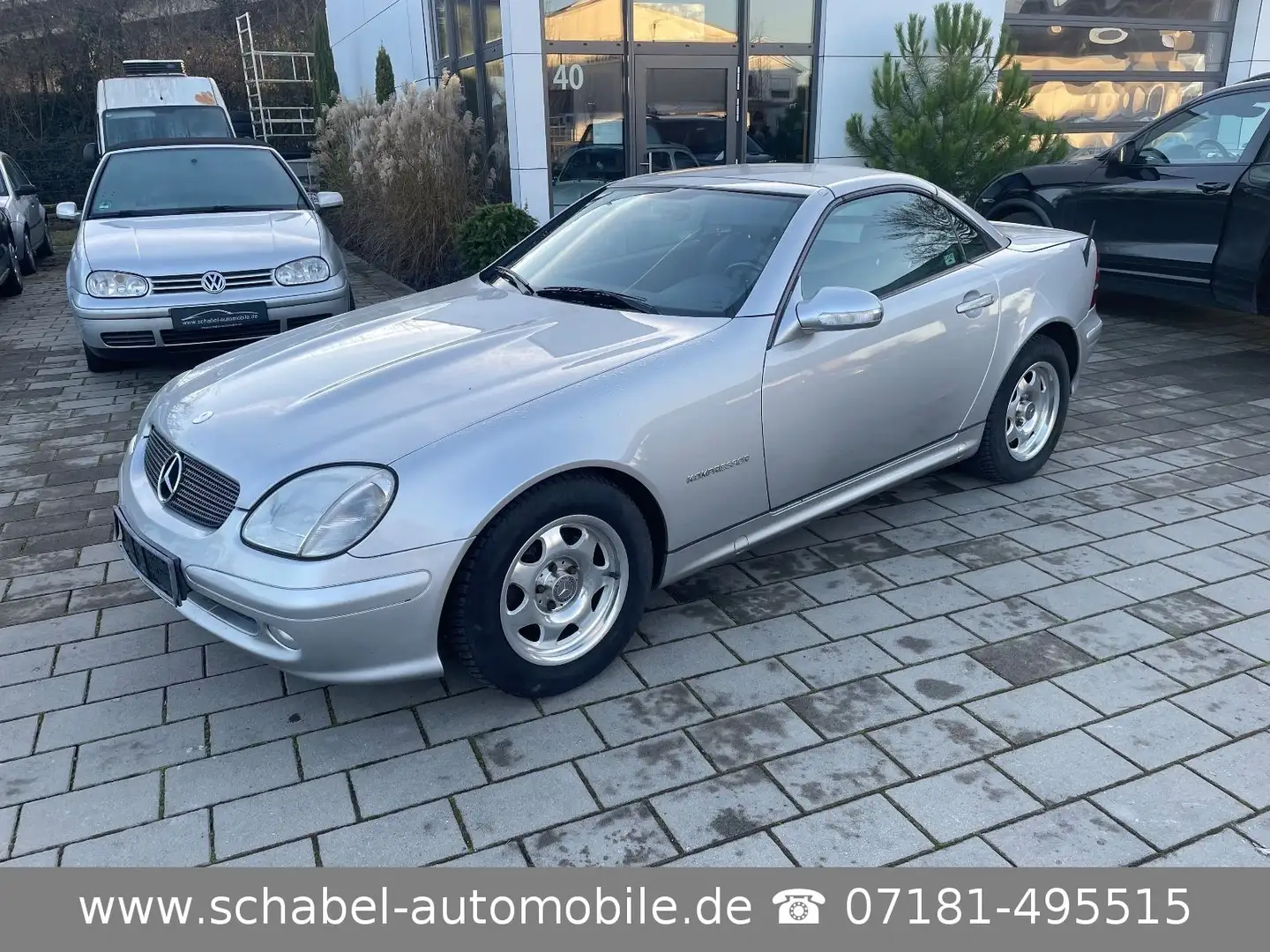 Mercedes-Benz SLK 200 Kompressor Leder Klima Navi 6Gg HU NEU Silber - 1