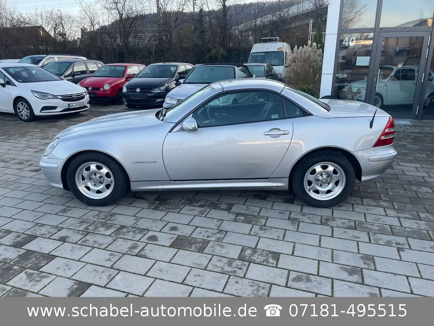 Mercedes-Benz SLK 200 Kompressor Leder Klima Navi 6Gg HU NEU Silber - 2