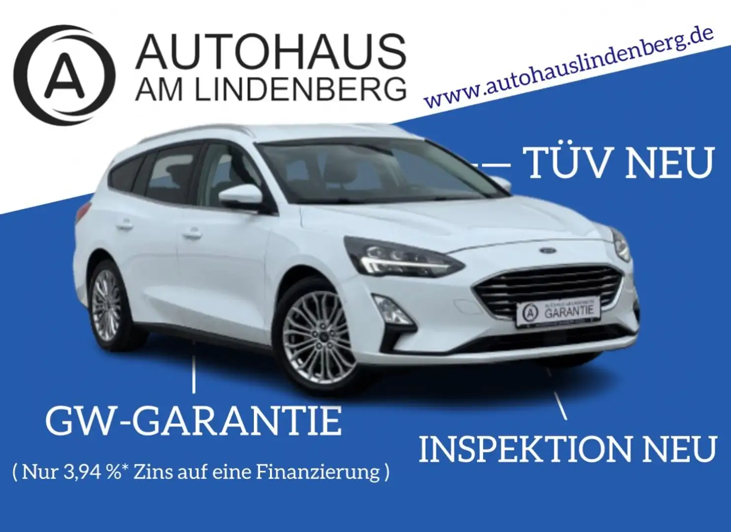 Ford Focus Turnier Titanium*83.000KM*SHZ*LHZ*CARPLAY Wit - 1