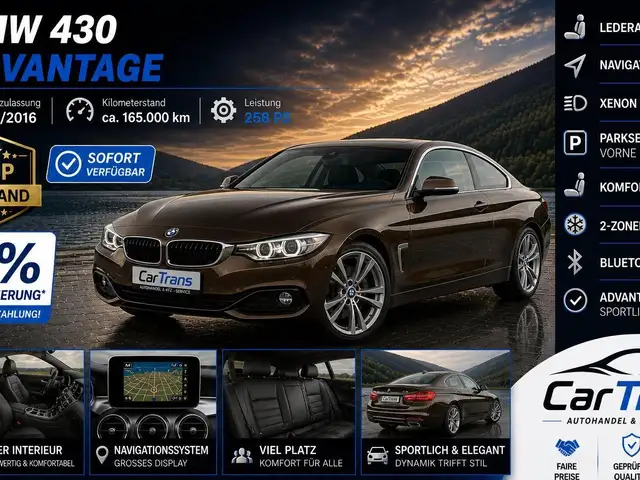 BMW 430 d Advantage + LED + LEDER + NAVI + 0% FINANZIERUNG