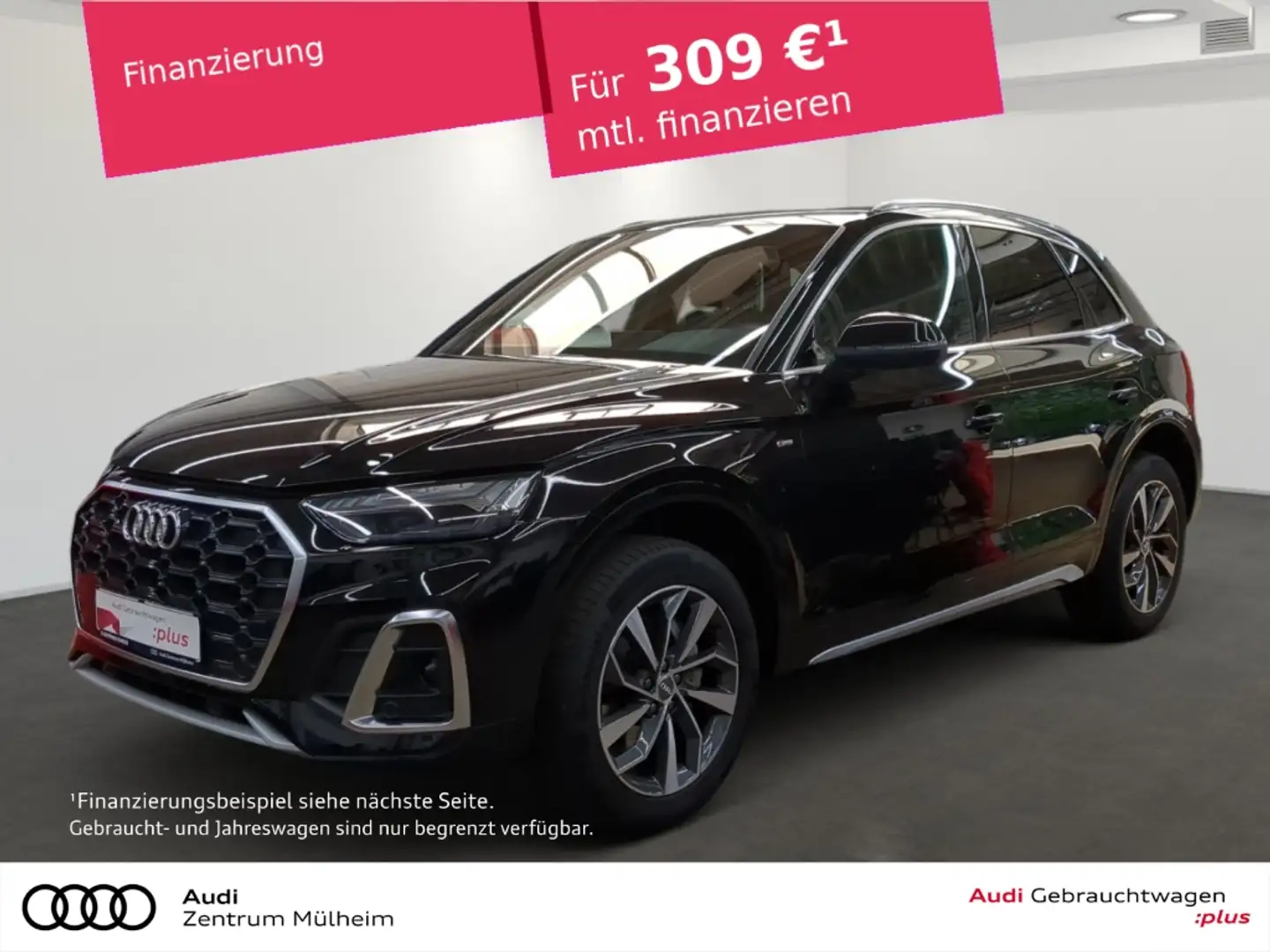 Audi Q5 40 TDI quattro S line Navi Pano Matrix LED Rückfah Negro - 1
