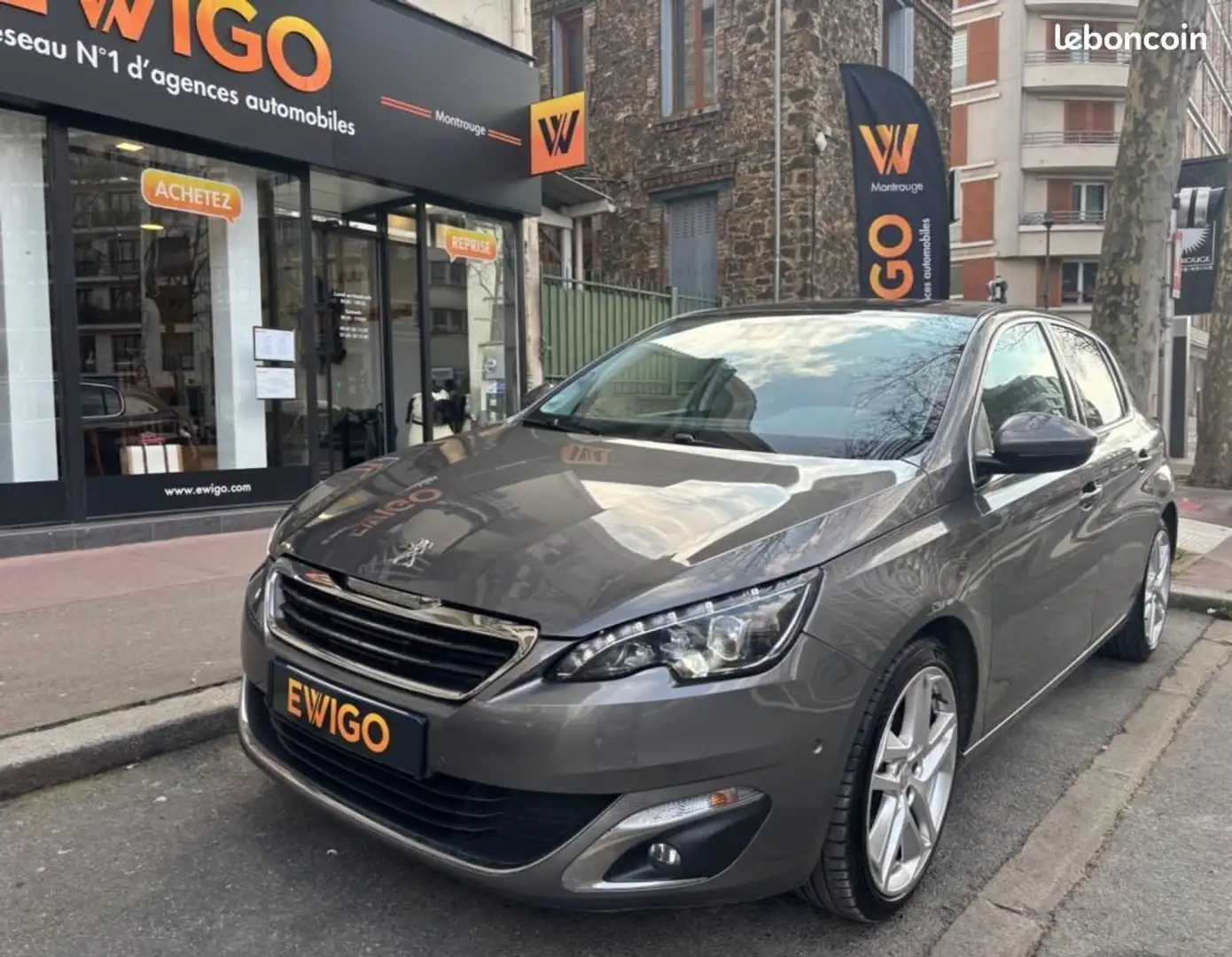 Peugeot 308 130 FELINE BVA ENTRETIEN COMPLET FULL OPTIONS SIÉG Gris - 1