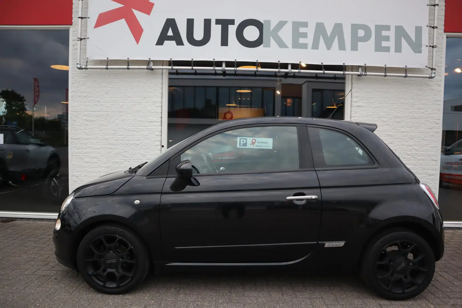 Fiat 500 0.9 TwinAir PLUS AUTOMAAT SPORT|AIRCO|LMV Zwart - 2