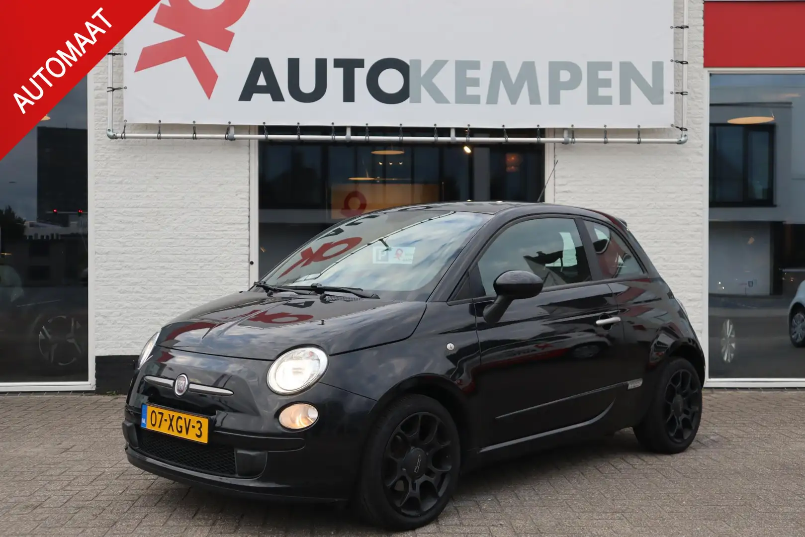 Fiat 500 0.9 TwinAir PLUS AUTOMAAT SPORT|AIRCO|LMV Zwart - 1