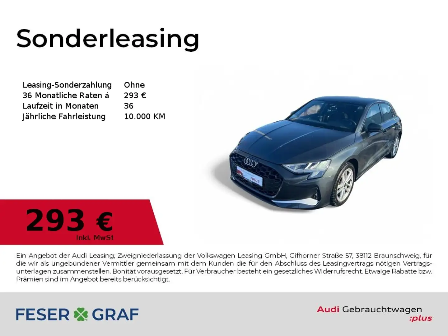 Audi A3 Advanced 35 TFSI S tronic NAVI+/ACC/VC+/PDC+/Rückf Grau - 1