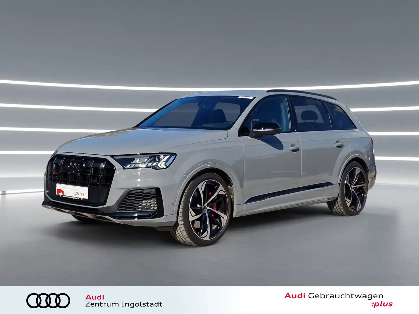 Audi SQ7 TFSI competition+ Pano S-Sitze STHZG HuD AHK Gris - 2