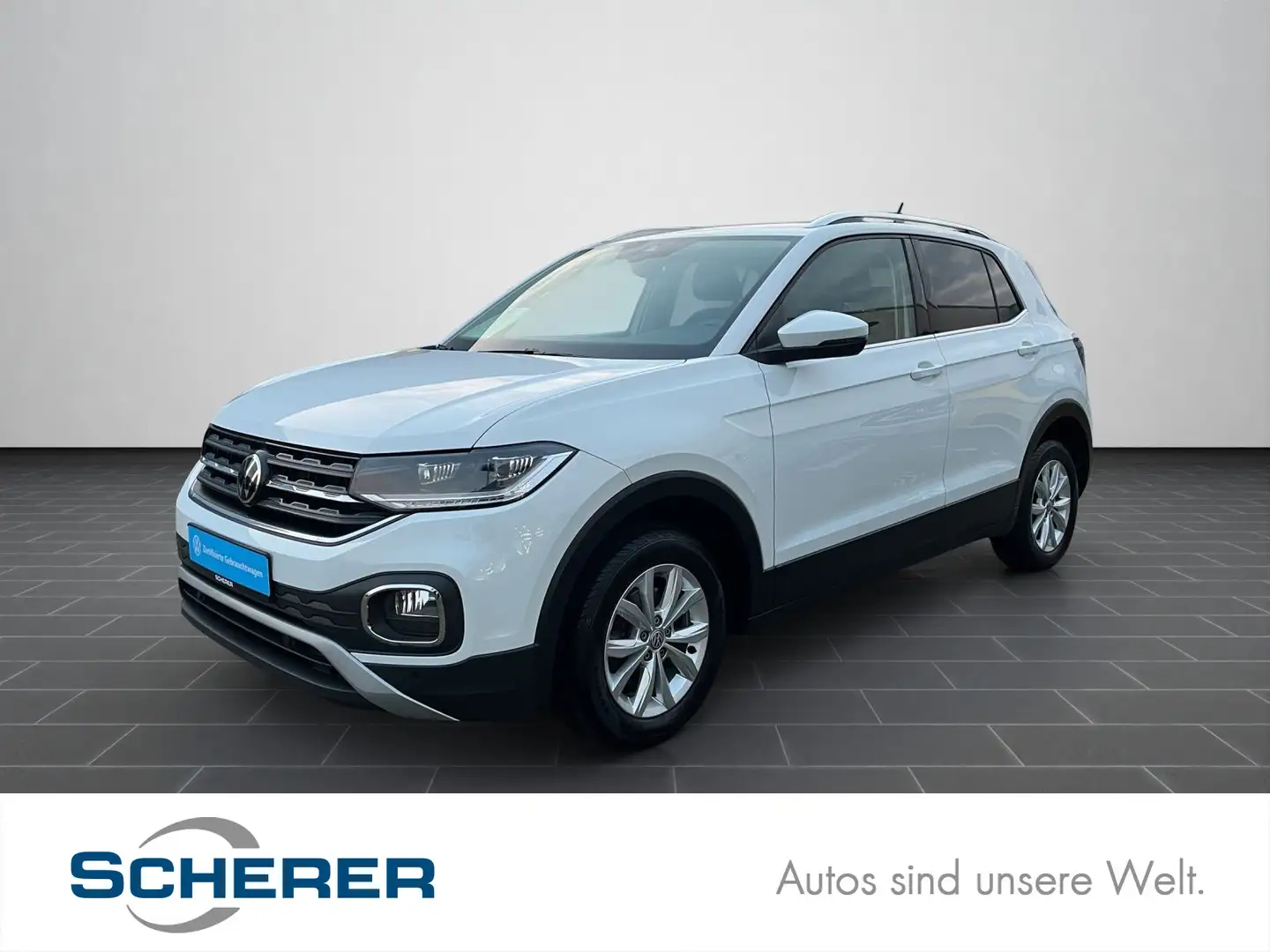 Volkswagen T-Cross 1.5 TSI DSG Style NAVI/LED/App Connect/u Weiß - 1