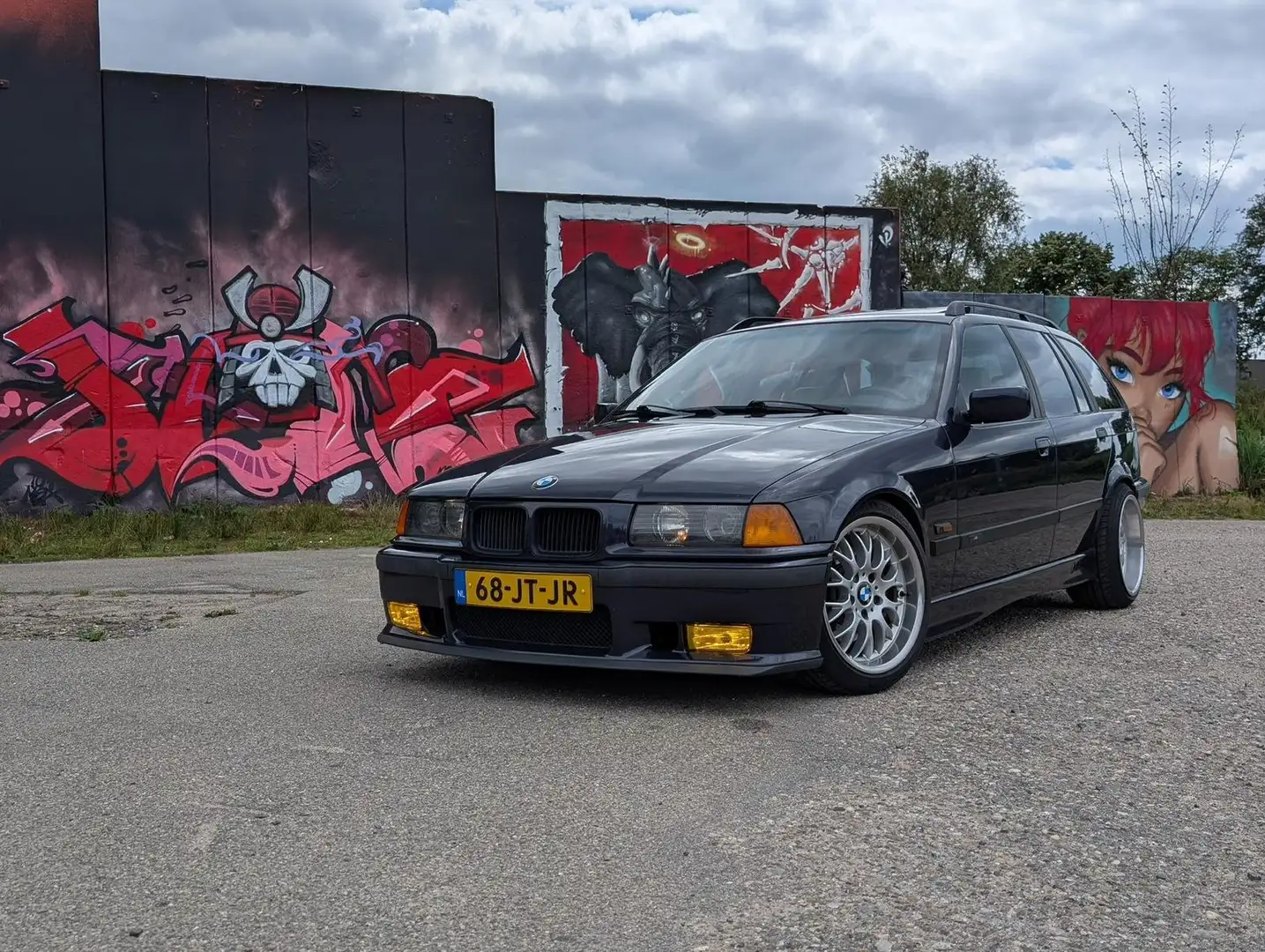 BMW 328 E36 328i Executive Touring Handbak M-Pakket Blau - 1