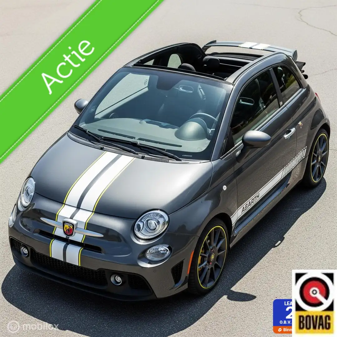 Abarth 595 1.4 T-Jet Cabrio Elaborabile Navigatie lichtmetale Gris - 1