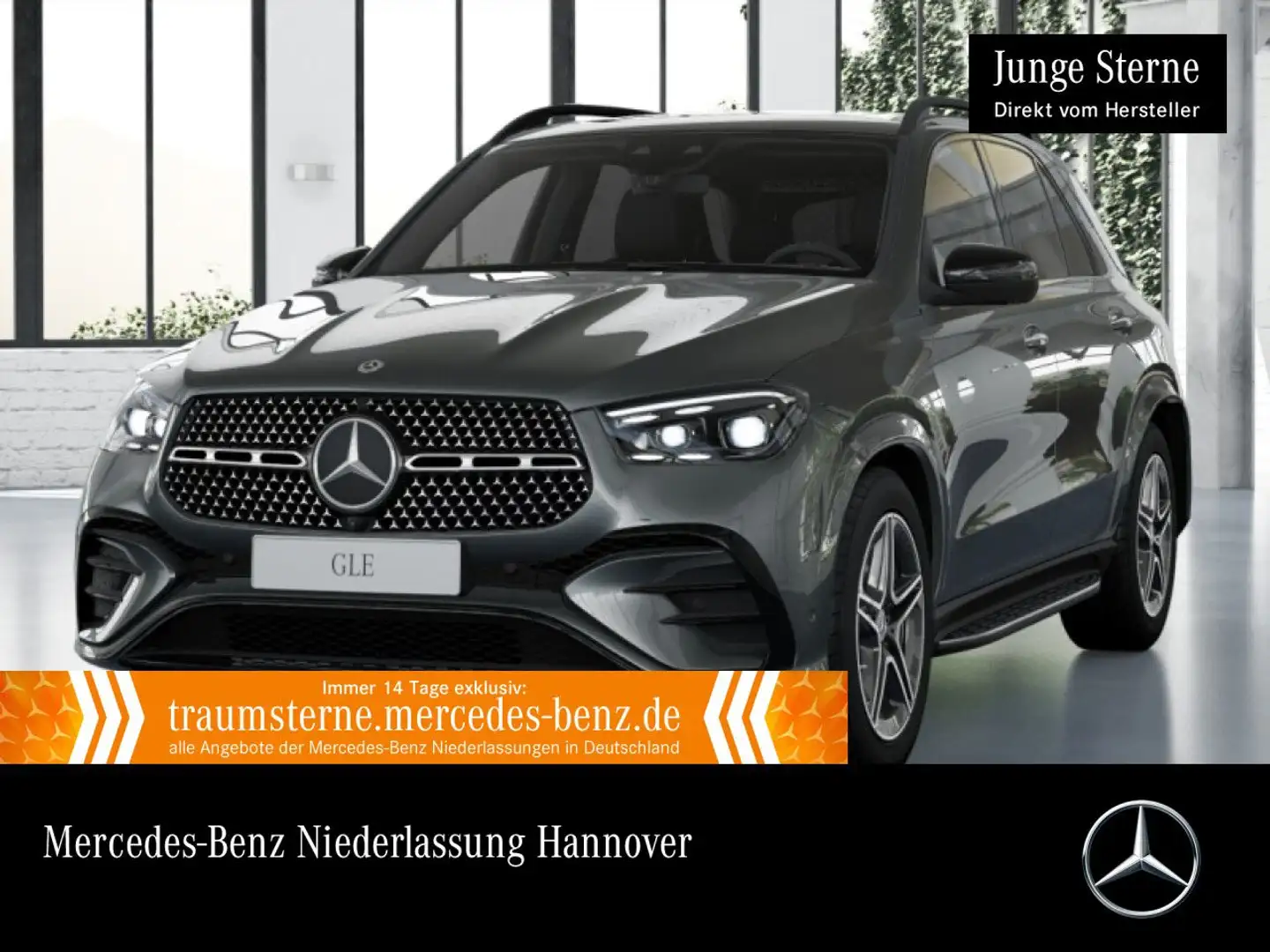 Mercedes-Benz GLE 450 4M AMG+NIGHT+PANO+360+AHK+MULTIBEAM+20"+9G Grau - 1