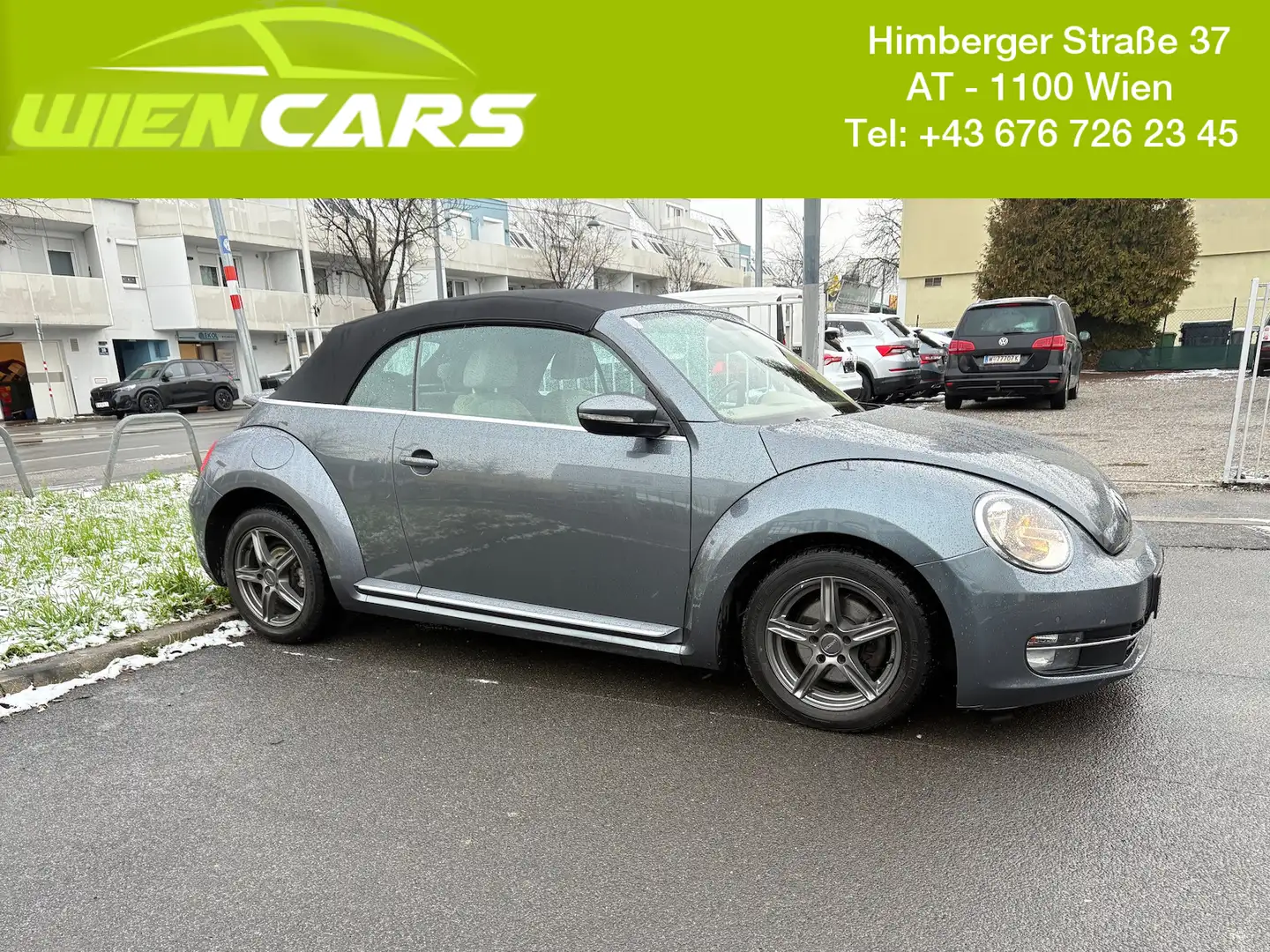 Volkswagen Beetle Cabrio 1.6 TDI DSG BlueMotion Design Grau - 1