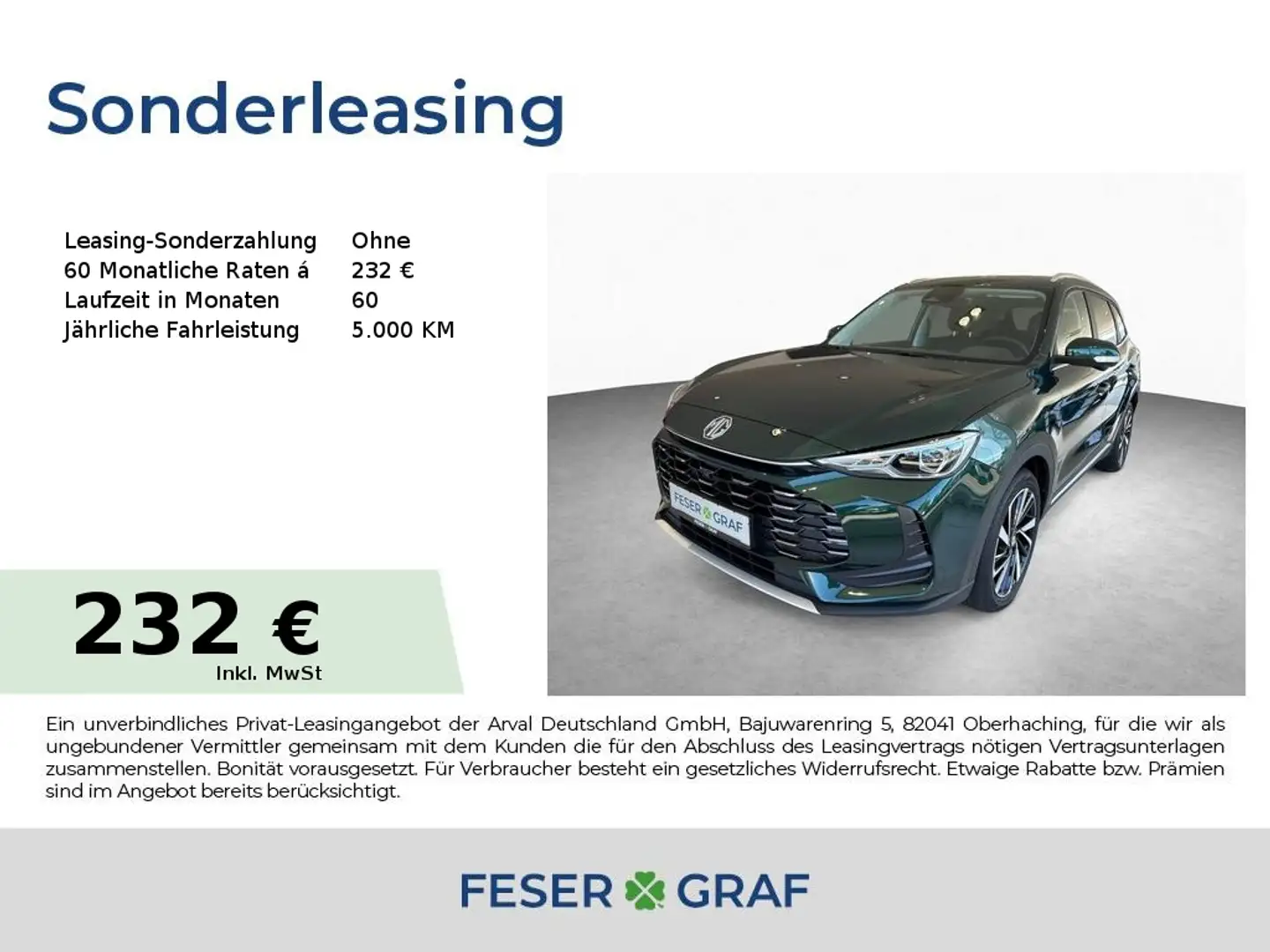MG ZS Hybrid+ Luxury *Preis nur mit Finanzierung* Vert - 1