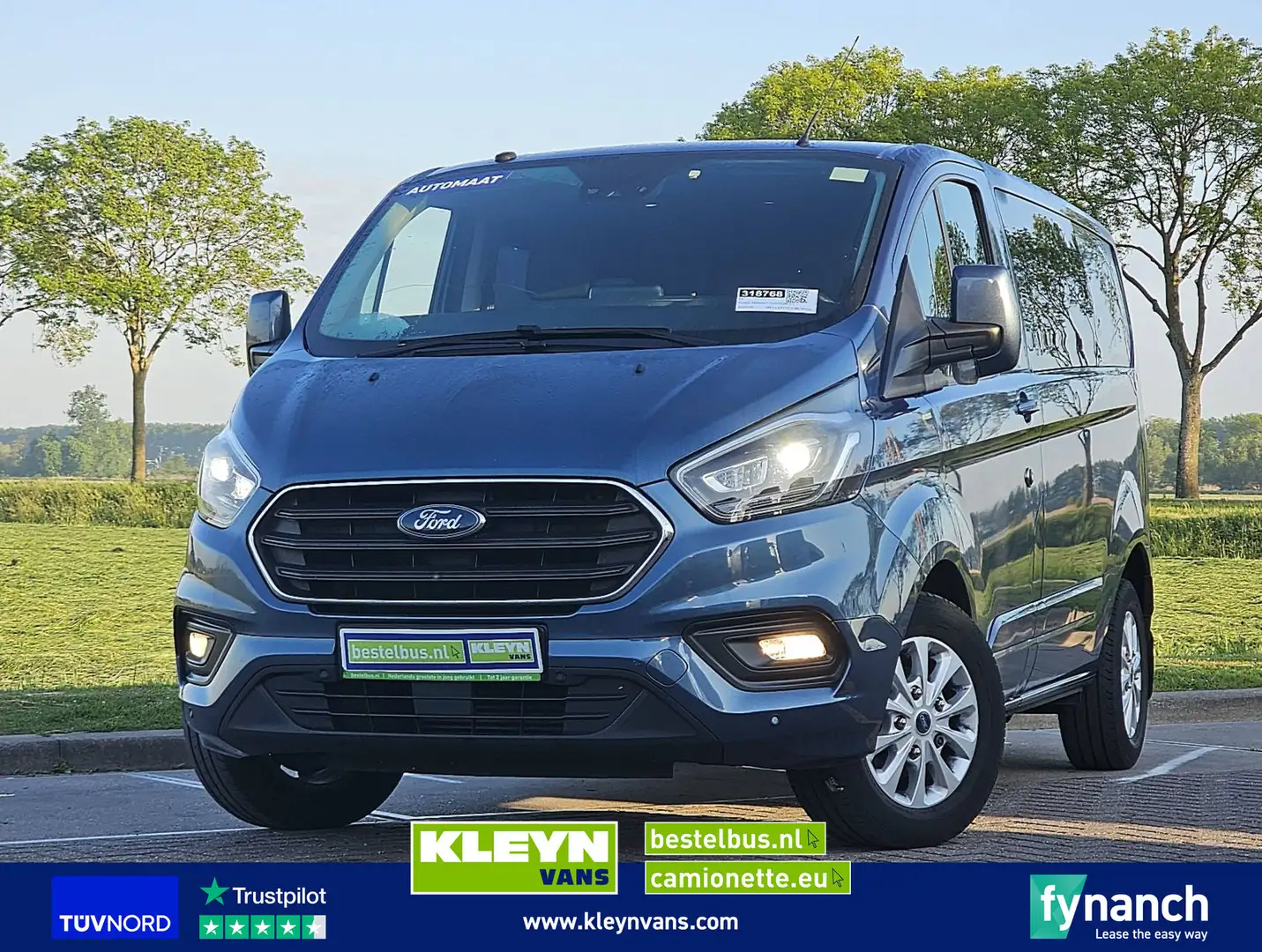 Ford Transit Custom 2.0 L1H1 DUB.CAB Autom! Blauw - 1