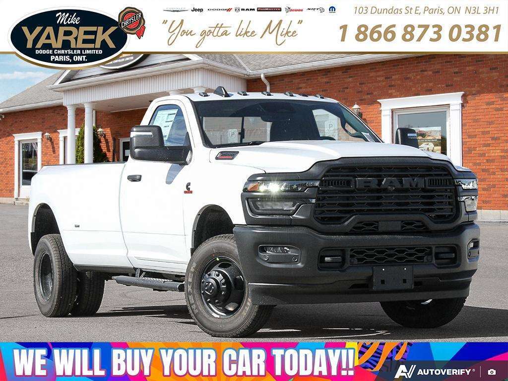 White 2027 RAM 3500 Pickup Truck Four-Wheel Drive 8-Speed Automatic