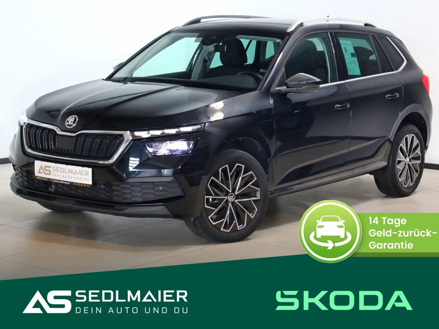 Skoda Kamiq 1.6 TDI Style WSS+SHz|ACC|RCam|LED|NAV|APP Schwarz - 1