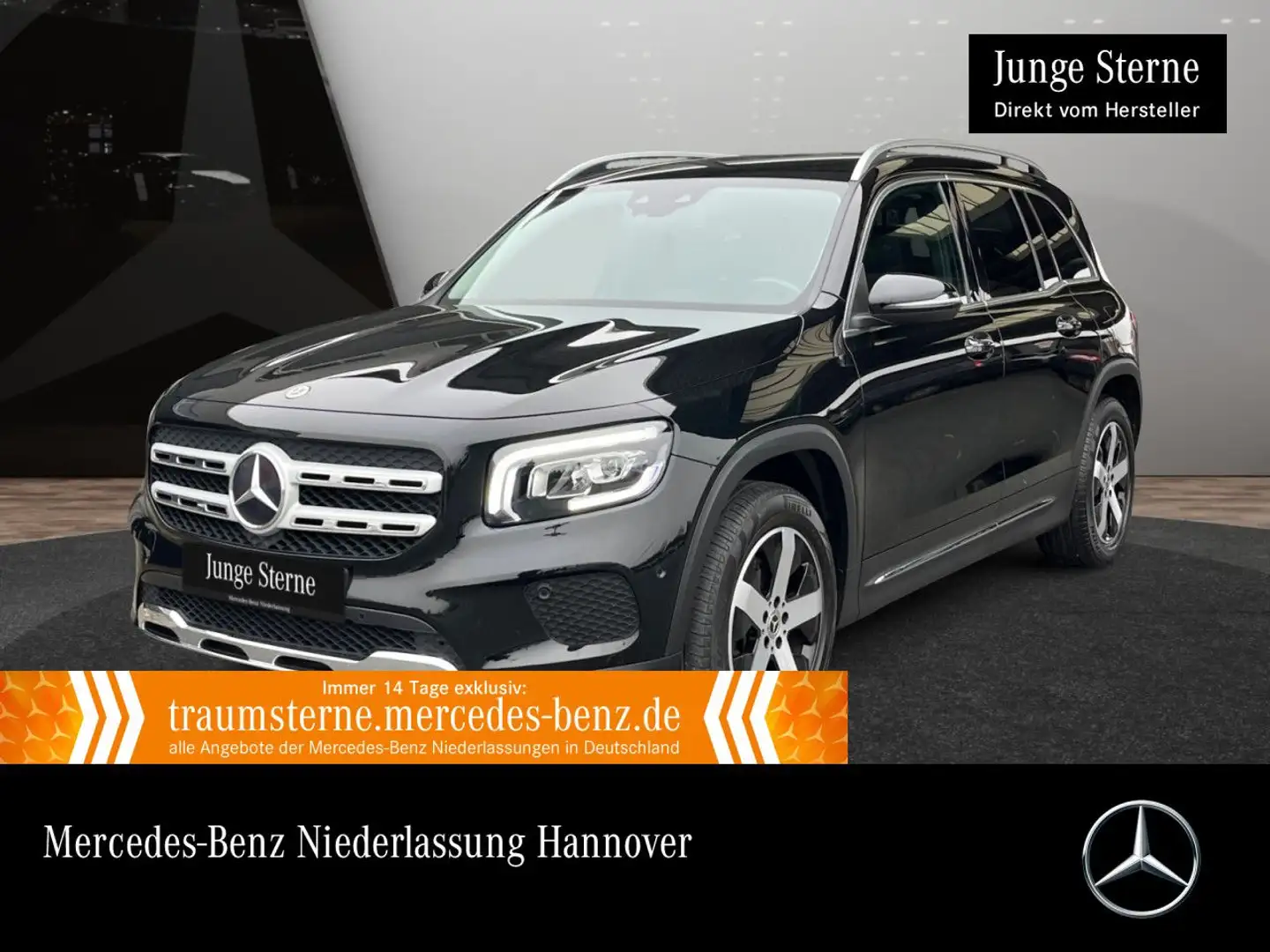 Mercedes-Benz GLB 200 d PROGRESSIVE+AHK+LED+STHZG+KAMERA+TOTW+8G Schwarz - 1