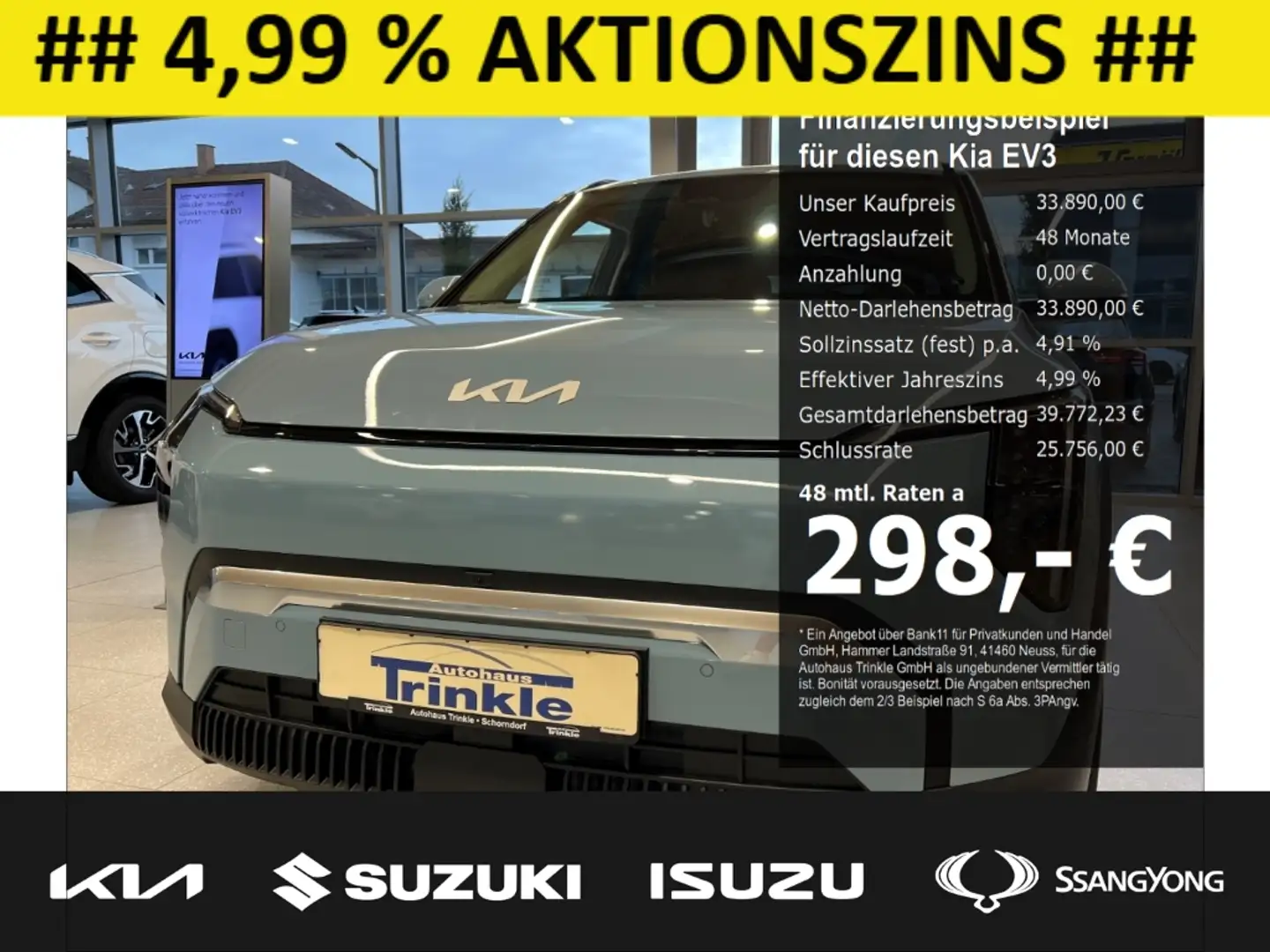 Kia EV3 58,3-kWh EARTH WIC BUS UPG DWP 19Zoll Navi Digital Azul - 1