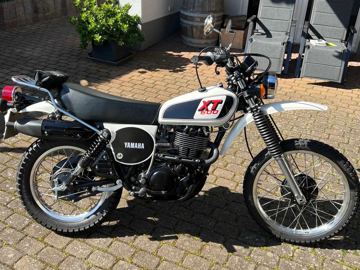 Yamaha XT 500 Weiß - 2