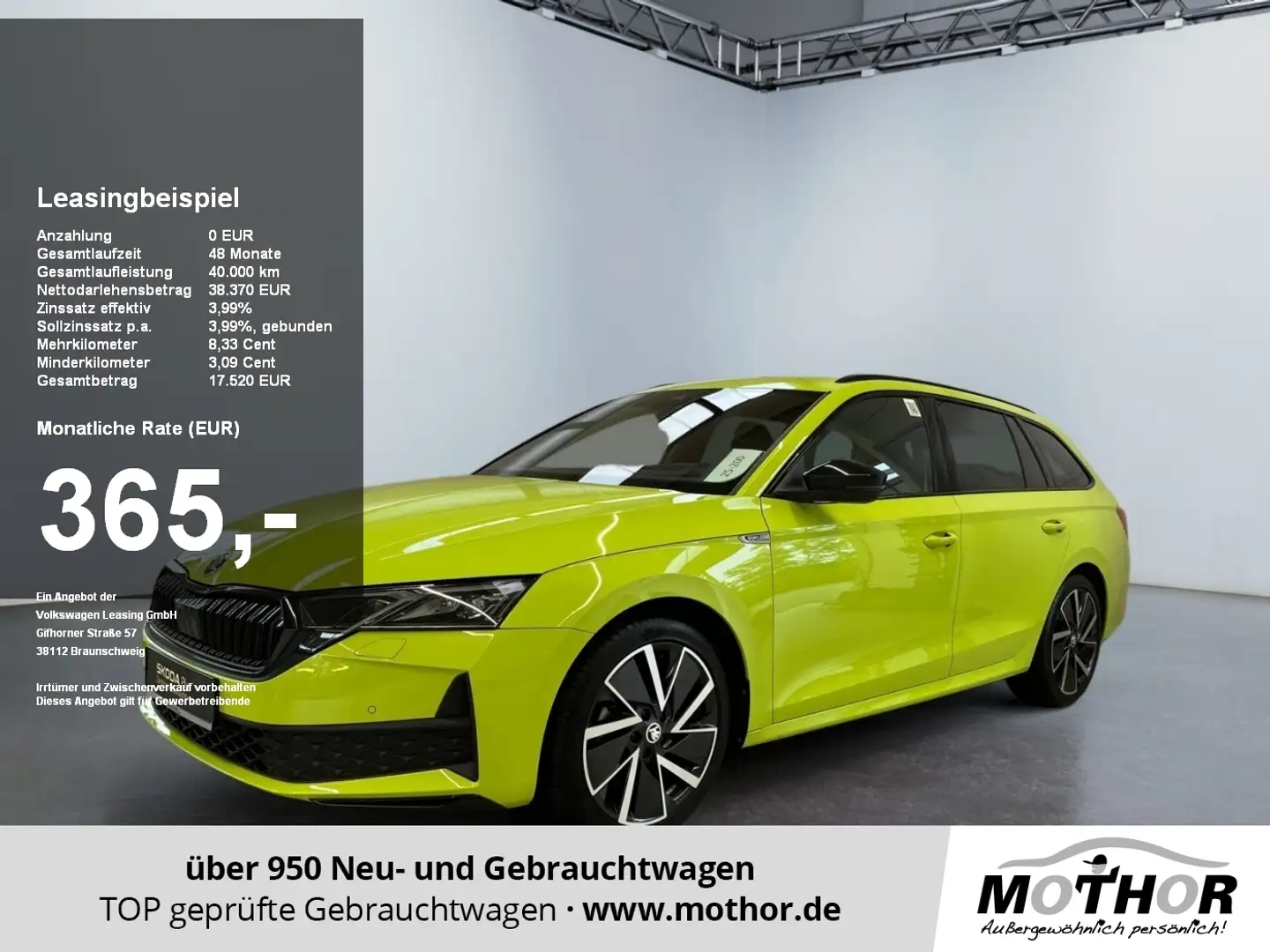 Skoda Octavia Combi Sportline 1.5 TSI DSG Winterpaket Grün - 1