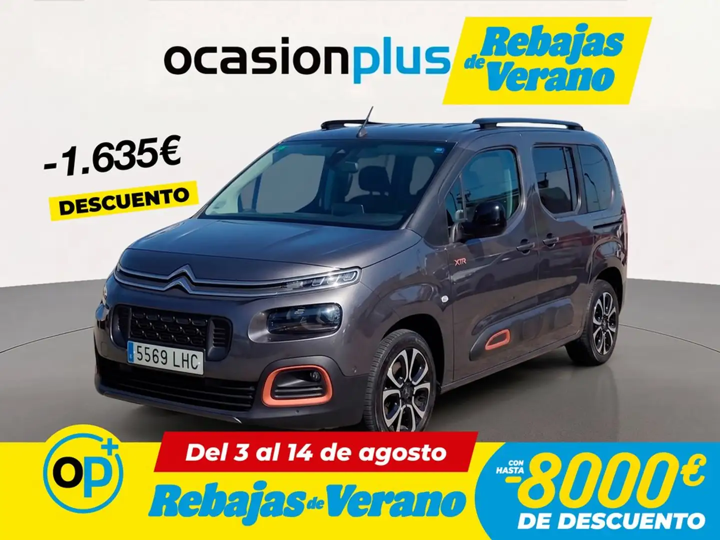 Citroen Berlingo BlueHDi S&S Talla M Shine EAT8 130 Gris - 1