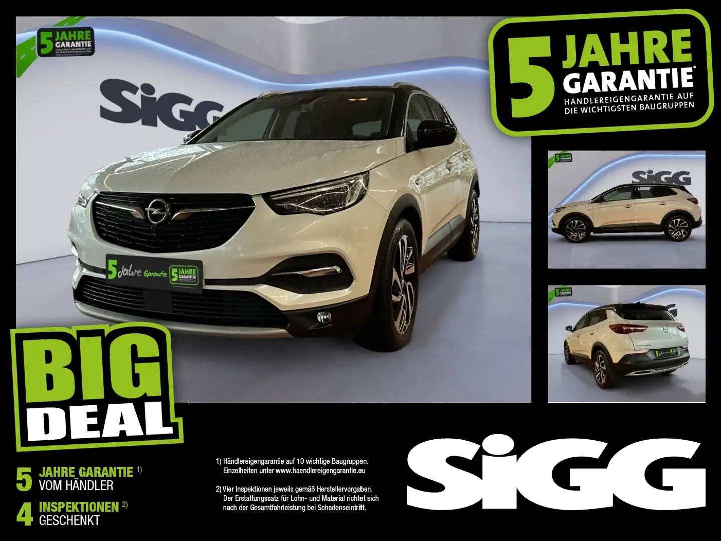 Opel Grandland 1.6 Turbo Ultimate Vollaustattung Blanc - 1