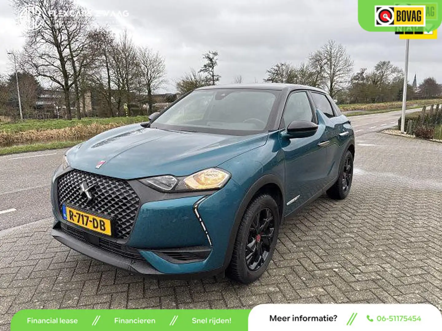 DS Automobiles DS 3 Crossback 1.2 Turbo Performance Line - Navi - Climate - Came Bleu - 1